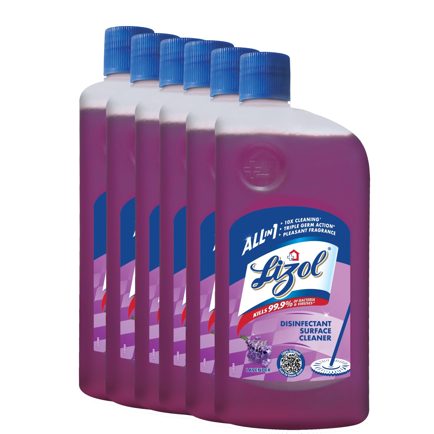 Lizol 500 ml (Pack of 6) - Lavender, Disinfectant Surface & Floor Cleaner Liquid | Suitable for All Floor Cleaner Mops | Kills 99.9% Germs| Indias #1 Floor Cleaner (B0CD1WKHT9) Amazon Price History, Amazon Price Tracker