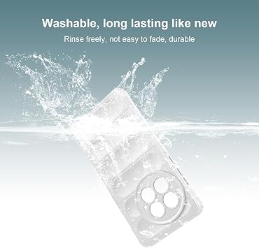Silicone Case for OnePlus 13 White Shockproof wave pattern design scratch-resistant microfibre lining