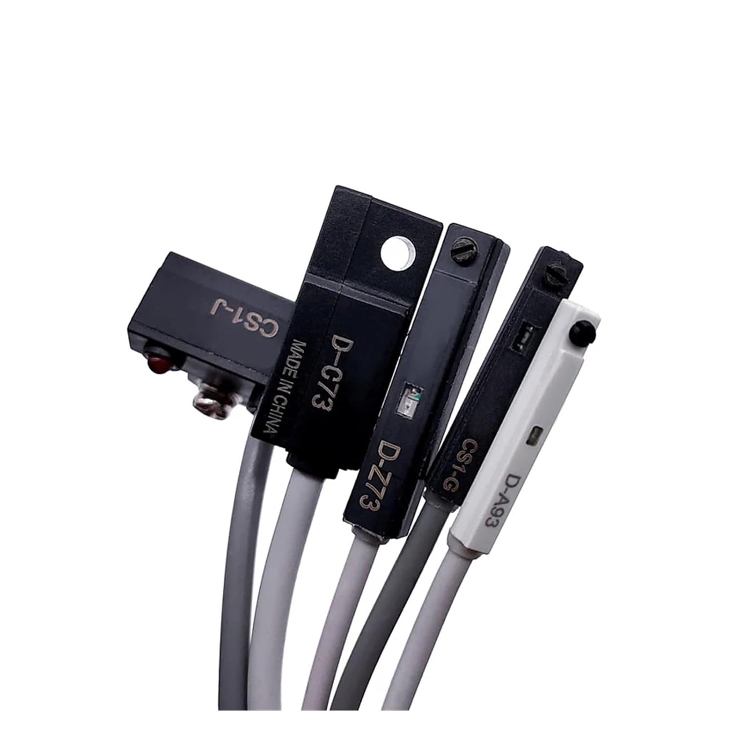 5PCS CS1-G Pneumatic Cylinder Magnetic Sensor Reed Switch DC/AC 5V - 240V Second line Normally Open