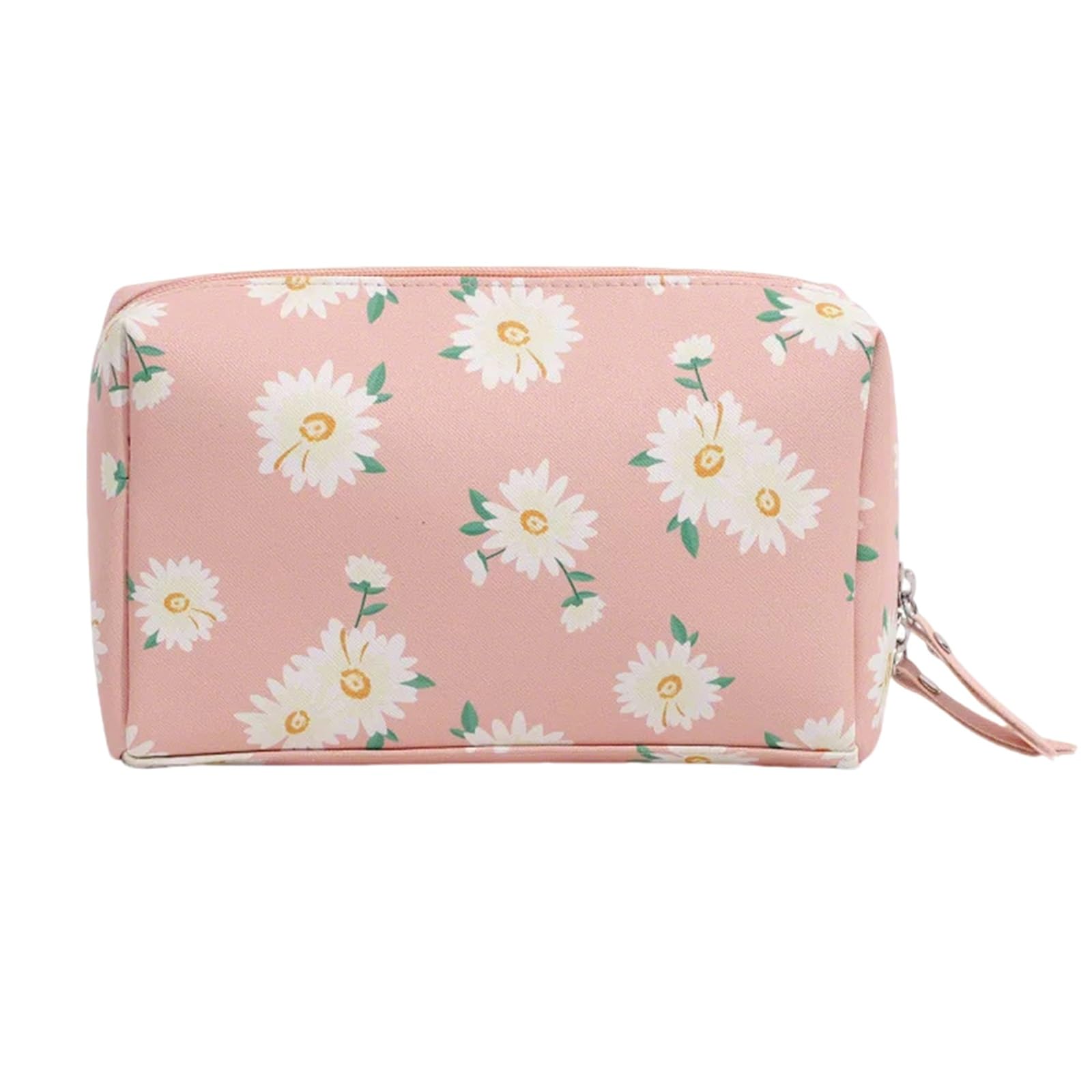 Borse Giornaliere, Beauty Case da Viaggio Donna, Multifunzionale Doppio Strato, Ideale per Il Bagaglio a Mano I Weekend Fuori Porta, Cerniera Doppio Cursore, Facile Accesso(Daisy)