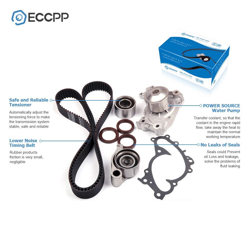 ECCPP Timing Belt & Water Pump Kit For Lexus ES300/ES330/RX330 & Toyota Camry/Highlander/Sienna/Solara (2002-2010 Models) - View #3