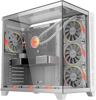 GABINETE GAMER FORCEFIELD MAX WHITE GHOST - GFFMAXWG