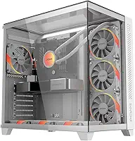 GABINETE GAMER FORCEFIELD MAX WHITE GHOST - GFFMAXWG