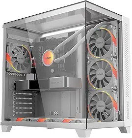 GABINETE GAMER FORCEFIELD MAX WHITE GHOST - GFFMAXWG