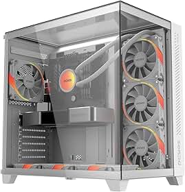GABINETE GAMER FORCEFIELD MAX WHITE GHOST - GFFMAXWG
