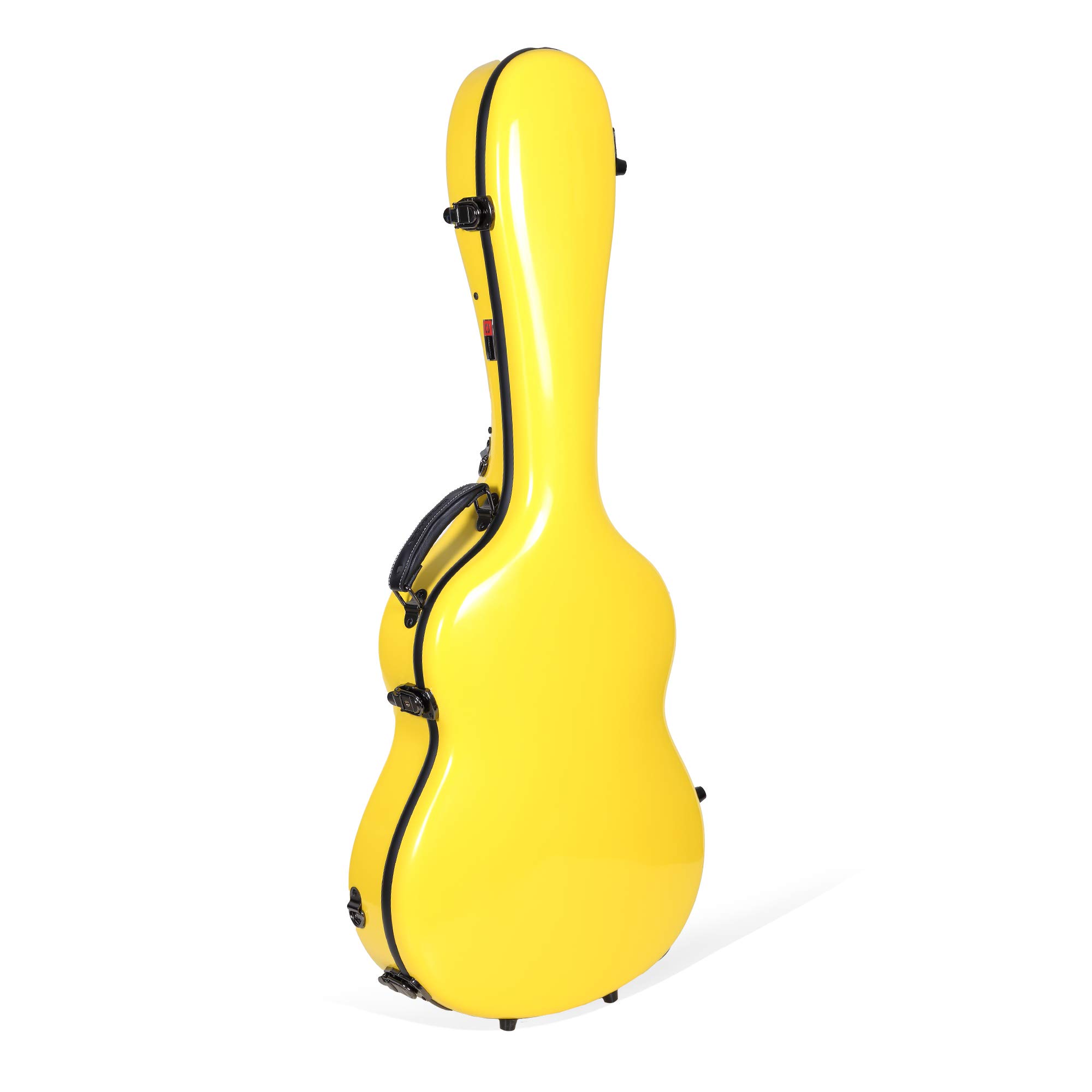 Crossrock Wysokiej jakości klasyczna walizka na gitarę, żółty, Konzertgitarre, gitara koncertowa