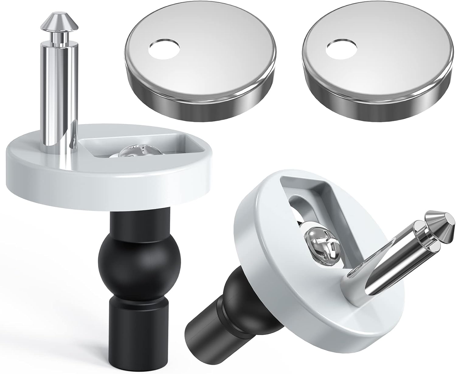 Upgrade Toilet Seat Fixings Quick Release, Ancable Universal Toilet Seat Top Fittings Quick