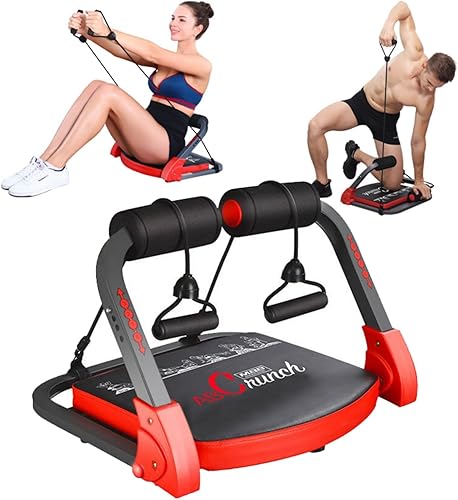 Ab Machine Ab - Equipo de entrenamiento abdominal, máquina para sentarse y hacer ejercicio, máquina de abdominales para entrenamiento de estómago,