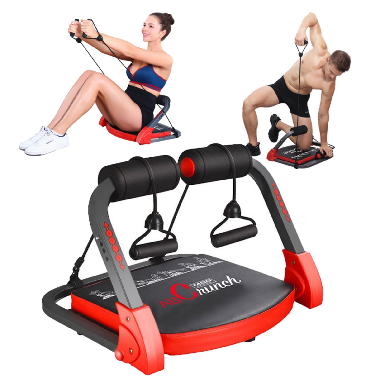 ab machine ab workout equipment sit up machine & exercise equipment ab crunch machine for stomach workout ab core trainer abdominal machine for home gym with resistance bands
