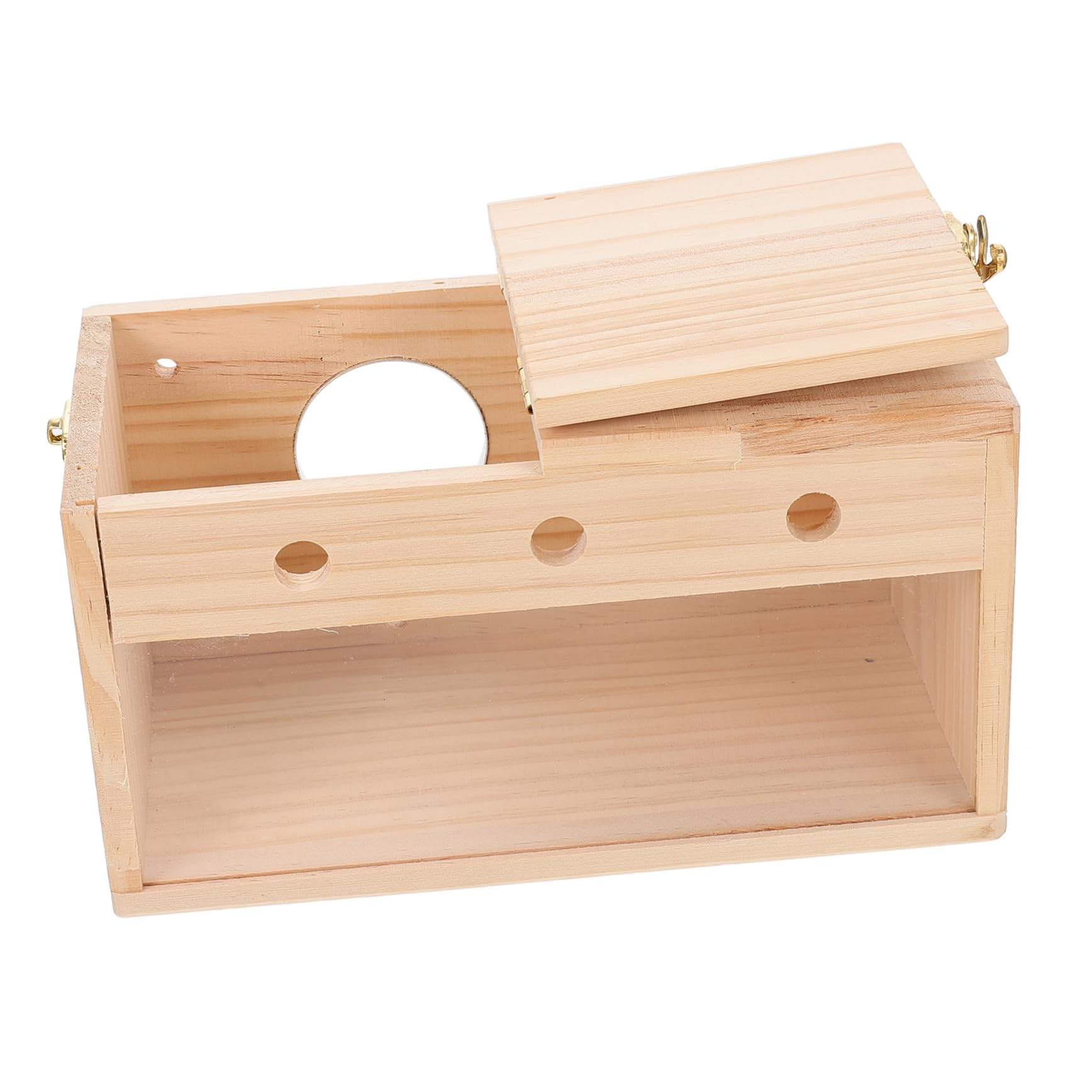 Mikikit Wear Resistant Decorative Nesting Box for Parrots Bird House with Right Opening for Birds Like Lovebirds Finches and Budgerigars for Indoor Outdoor Use