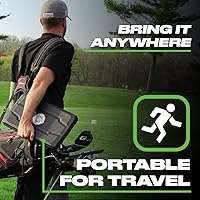 Vista 3 de BACK 2 BASICS Golf Putting Mirror Pro Path - Funda protectora acolchada para espejo de alineación, ayuda ligera para exteriores e interiores