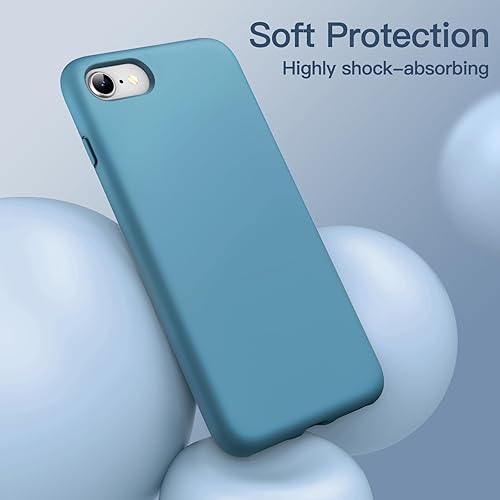 Miniatura 10 de JETech - Funda de silicona para iPhone SE (2020), 8 y 7, 4.7 pulgadas, tacto suave y sedoso, funda protectora de cuerpo completo, a prueba de golpes