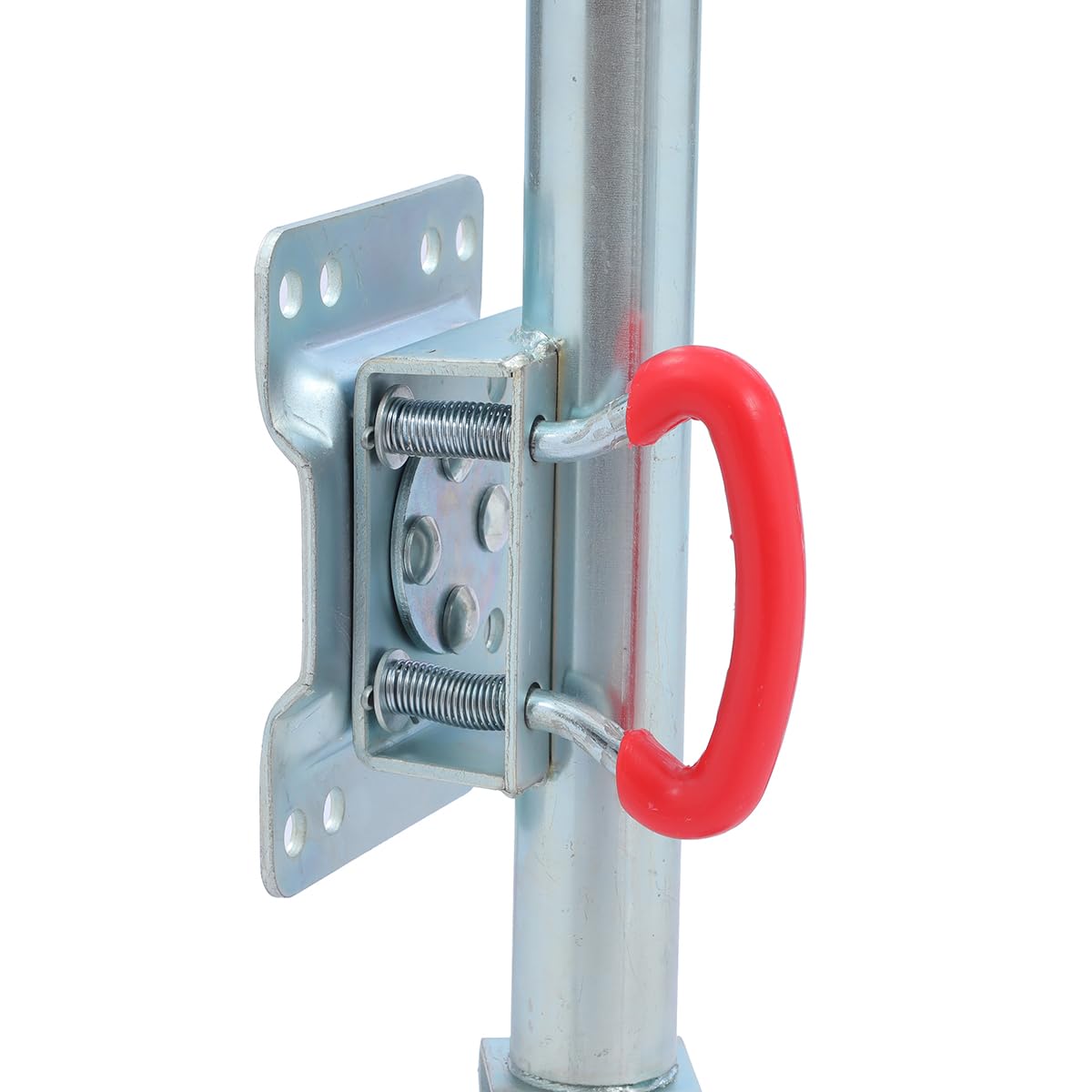 KATSU koło podporowe przyczepa 48 mm z pełnymi gumowymi oponami 6", nośność 350 kg, do dużych obciążeń, do przyczep kempingowych, sprzęgła, z ocynkowanej stali
