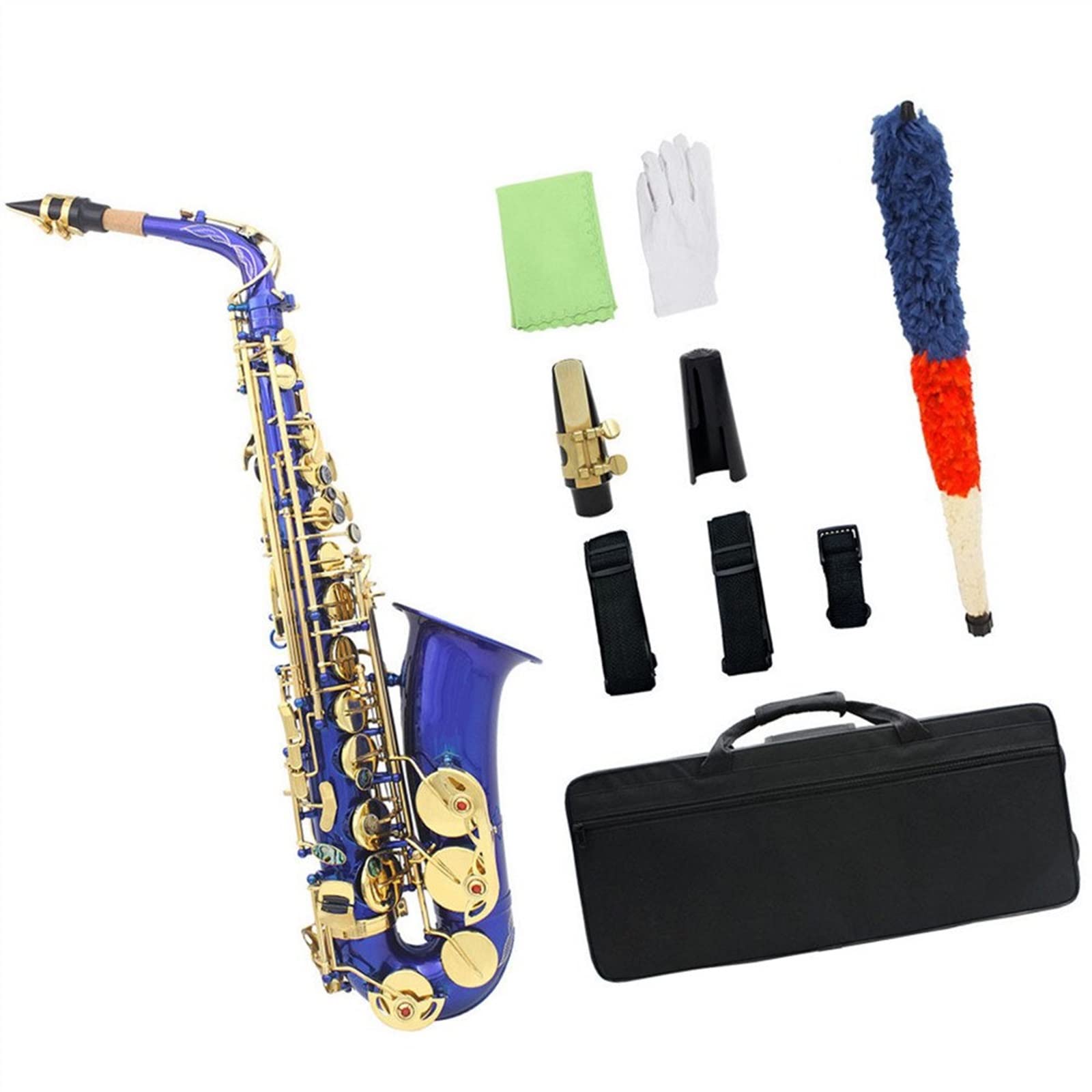 Sax Studente Mi Bemolle Sassofono Contralto Sassofono Baritono Materiale in Ottone Tubo Intagliato Strumento Corpo (Color : 3/4)