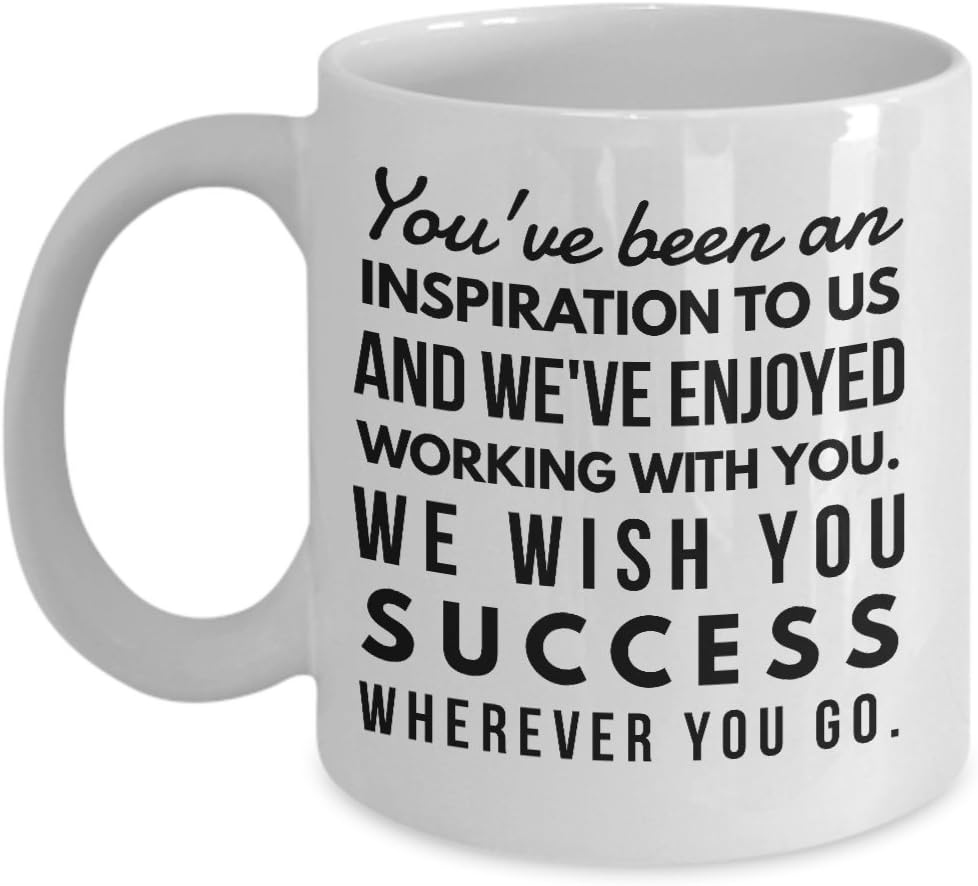 MG0030 - Goodbye gifts for friends, farewell gift, retirement mugs for men, thank you and goodbye gifts - You've been an inspiration to us