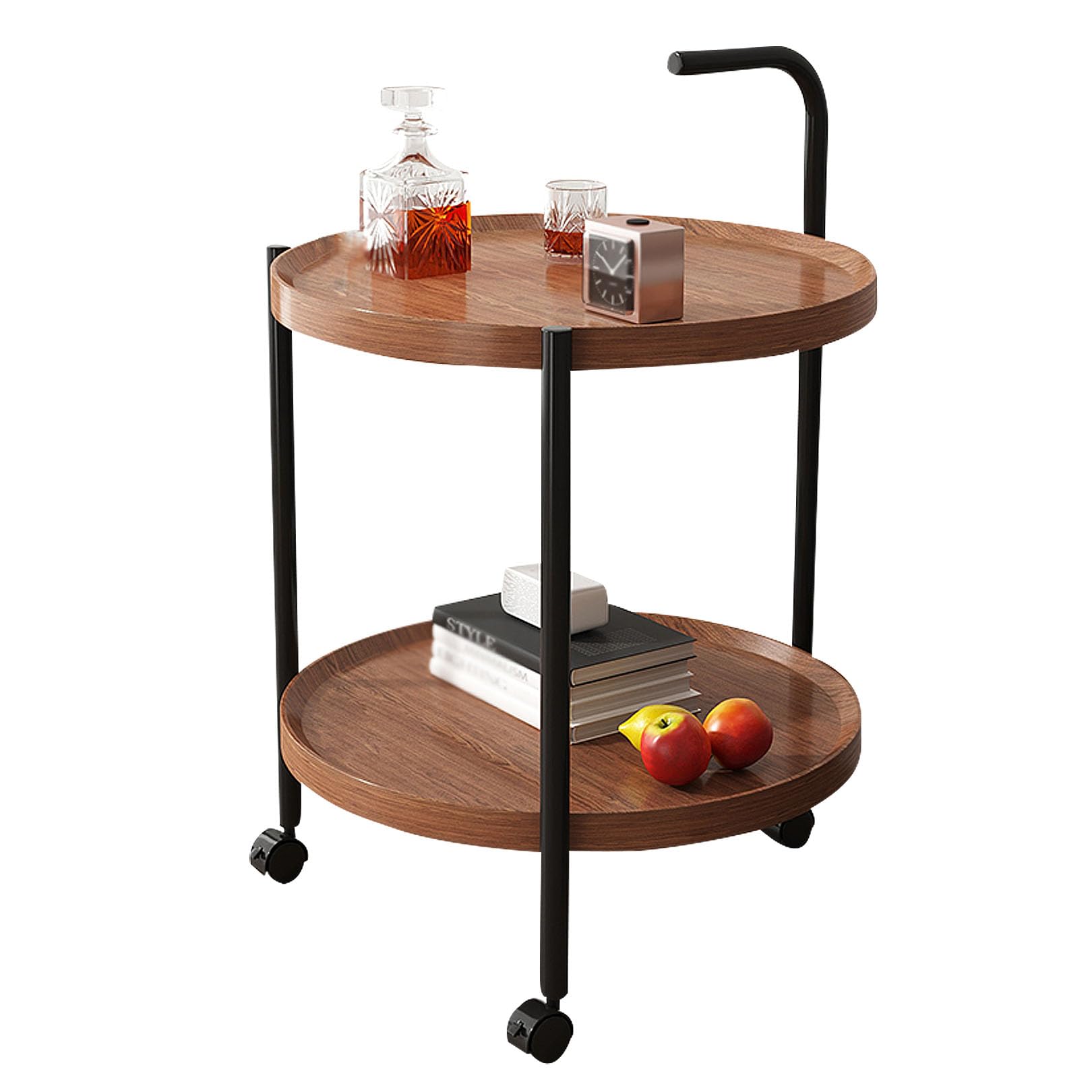 Table de chevet pour chambre et salon table d'appoint gain de place avec rangement métal