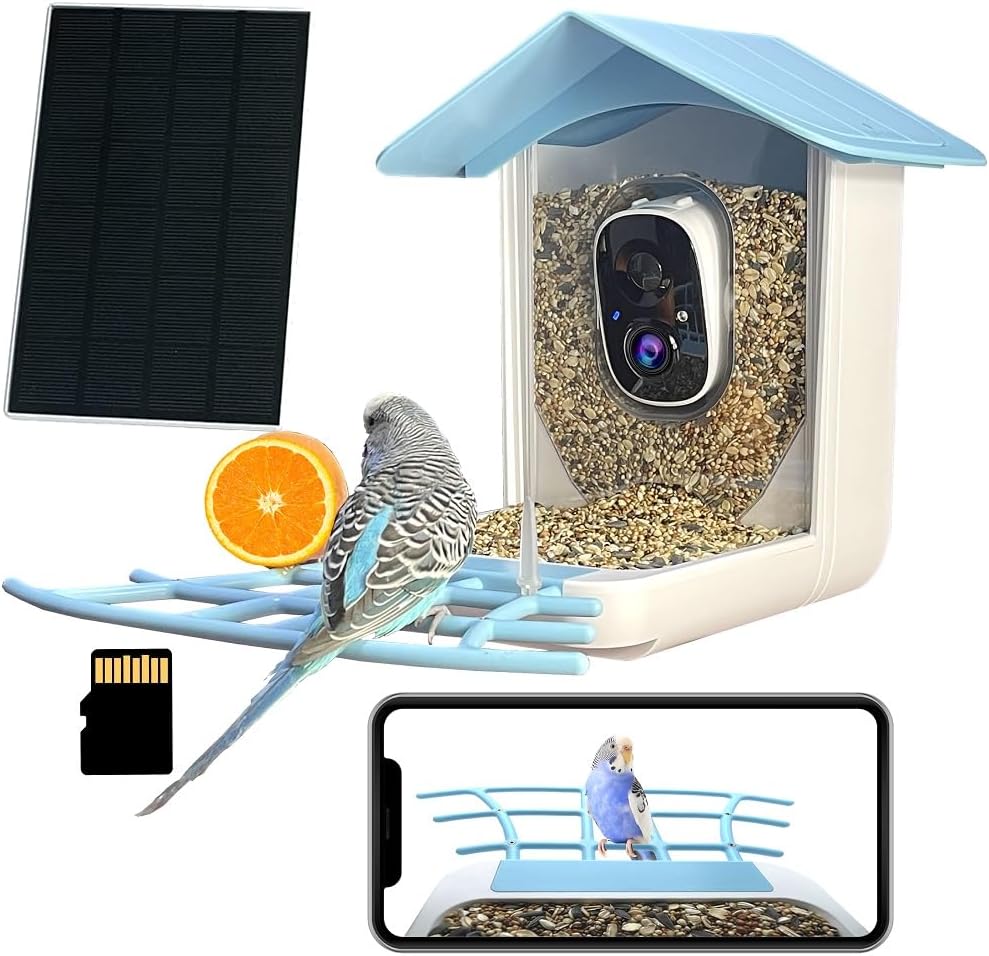 Bird Feeder with Camera Wireless Outdoor, Kadymay Camera