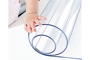 Clear Vinyl Heat Resistant Tablecloth