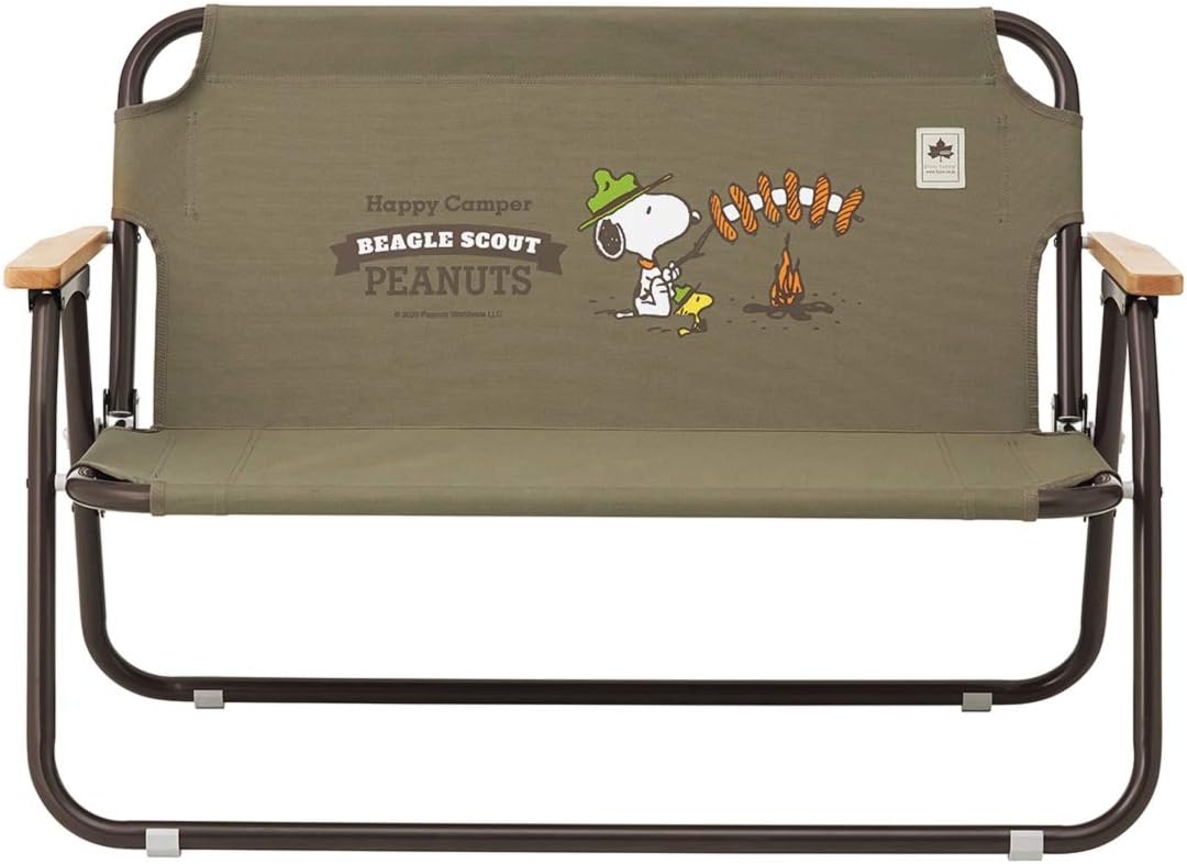 ロゴス(LOGOS) SNOOPY チェアfor2 86001085 二人用 ピーナッツ アウトドア 折り畳み キャンプ 椅子