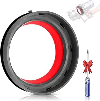 Dust Bin Top Fixed Sealing Ring Compatible with Dyson V11 V15 SV14 SV15 SV22 Vacuum Cleaner Canister Replacement Parts with T8 Screwdriver,Dirt Cup Replacement Parts Repair Accessories