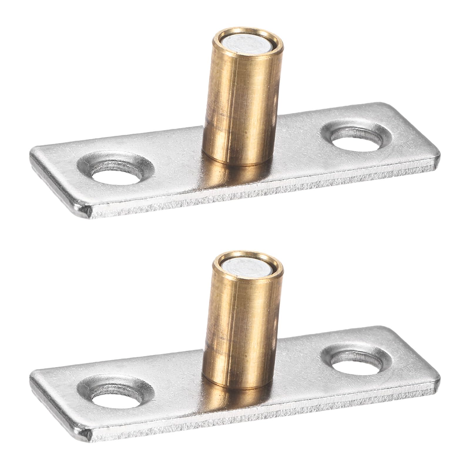 M METERXITY 2-Pack Roller Guide Sliding, 5.5mm/0.22" Dia Sliding Floor Guide, Door Cabinet Hardware, Drawer Slides Stopper for Closet Doors Rollers Hardware Accessories [Gold]