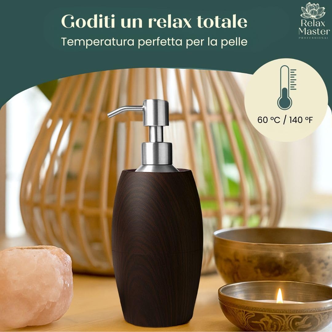 Relax Master® - Riscaldatore olio per massaggi elettrici professionali, riscaldatore olio, sale massaggi, Gua Sha, benessere e spa