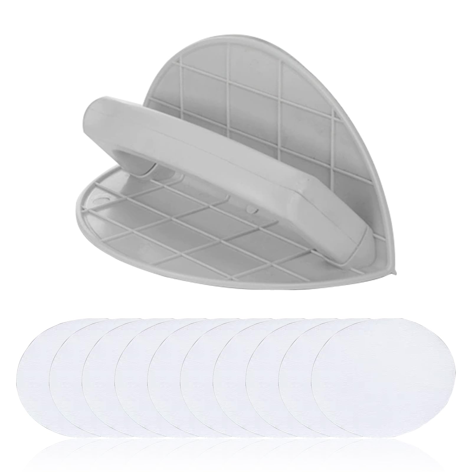 Ponceuse d'angle pour cloison sèche semi-circulaire avec 10 papiers abrasifs