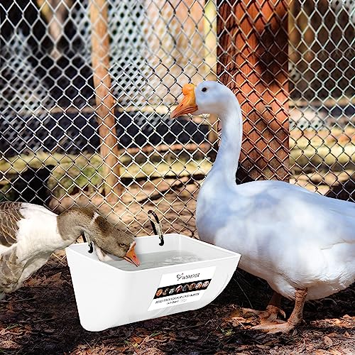 WISMOIER Pacote com 2 alimentadores de galinha com clipes para pendurar cerca alimentadores para cab
