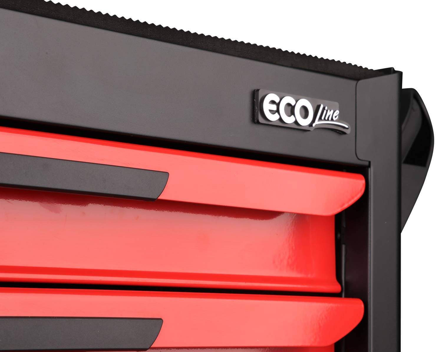 KS Tools 897.0007 Carro de taller ECOline NEGRO/ROJO con 7 cajones