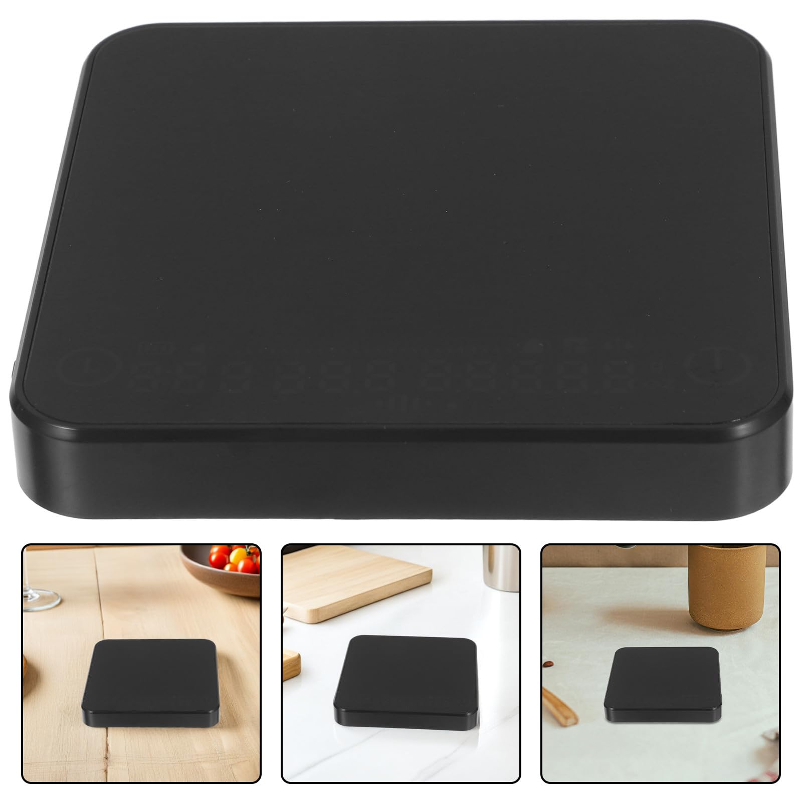 Báscula Digital Material Abs y Silicona Alta Precisión 2kg/0.1g para Café con Temporizador Portátil y Carga Usb-c Adecuado para Camping y Viaje