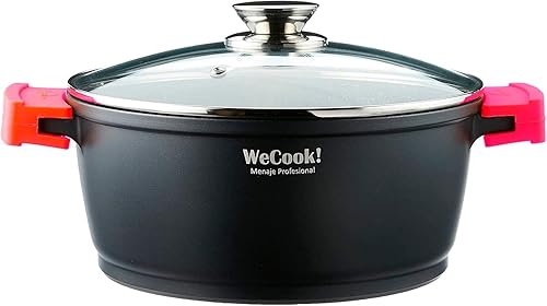 Miniatura 2 de WECOOK! Ecostone - Cacerola de alta inducción con tapa de cristal, 6.3 in, antiadherente, XTRA DUPON, ecológica, libre de ácido perfluorooctanoico