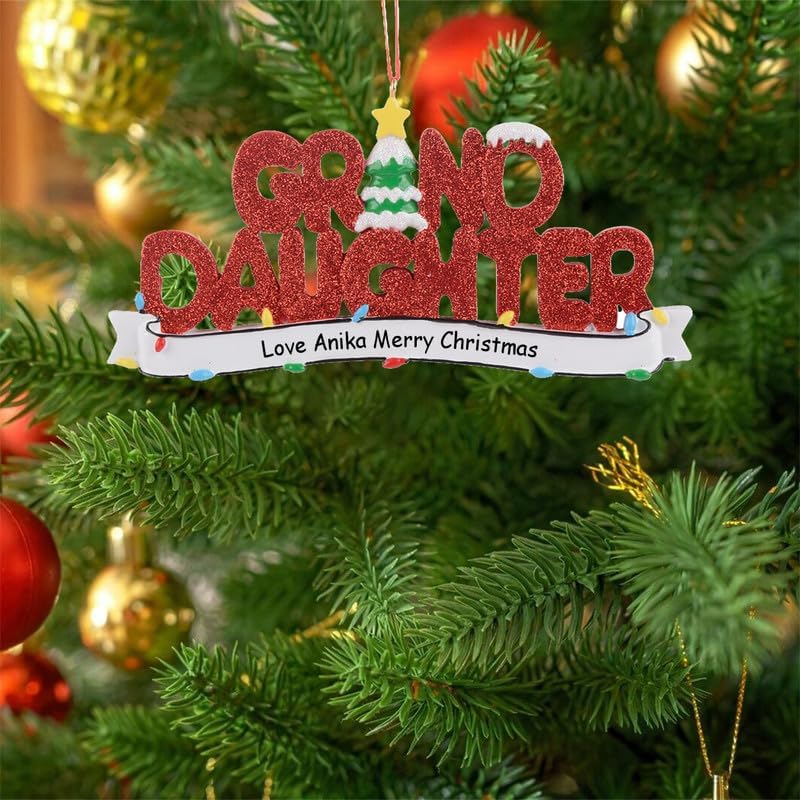 Personalized Granddaughter Ornament for Christmas - 2025 First Granddaughter Ornament for Tree Decoration - Image 2