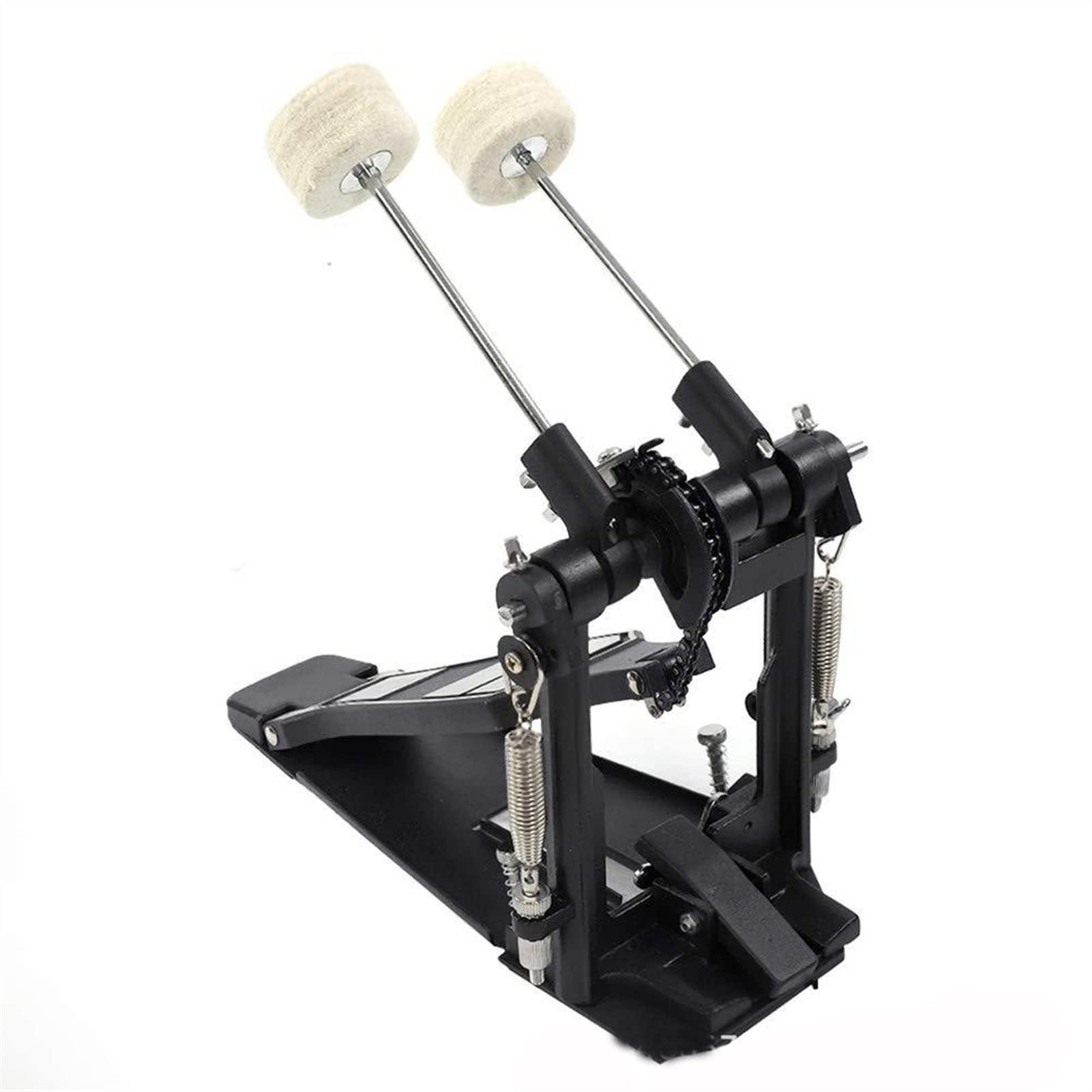 FLFL Drums Pedal Set Tambour Double Pédale Marteau Pédale Double Chaîne Cam Puissance Double Pédale Pédale Marteau