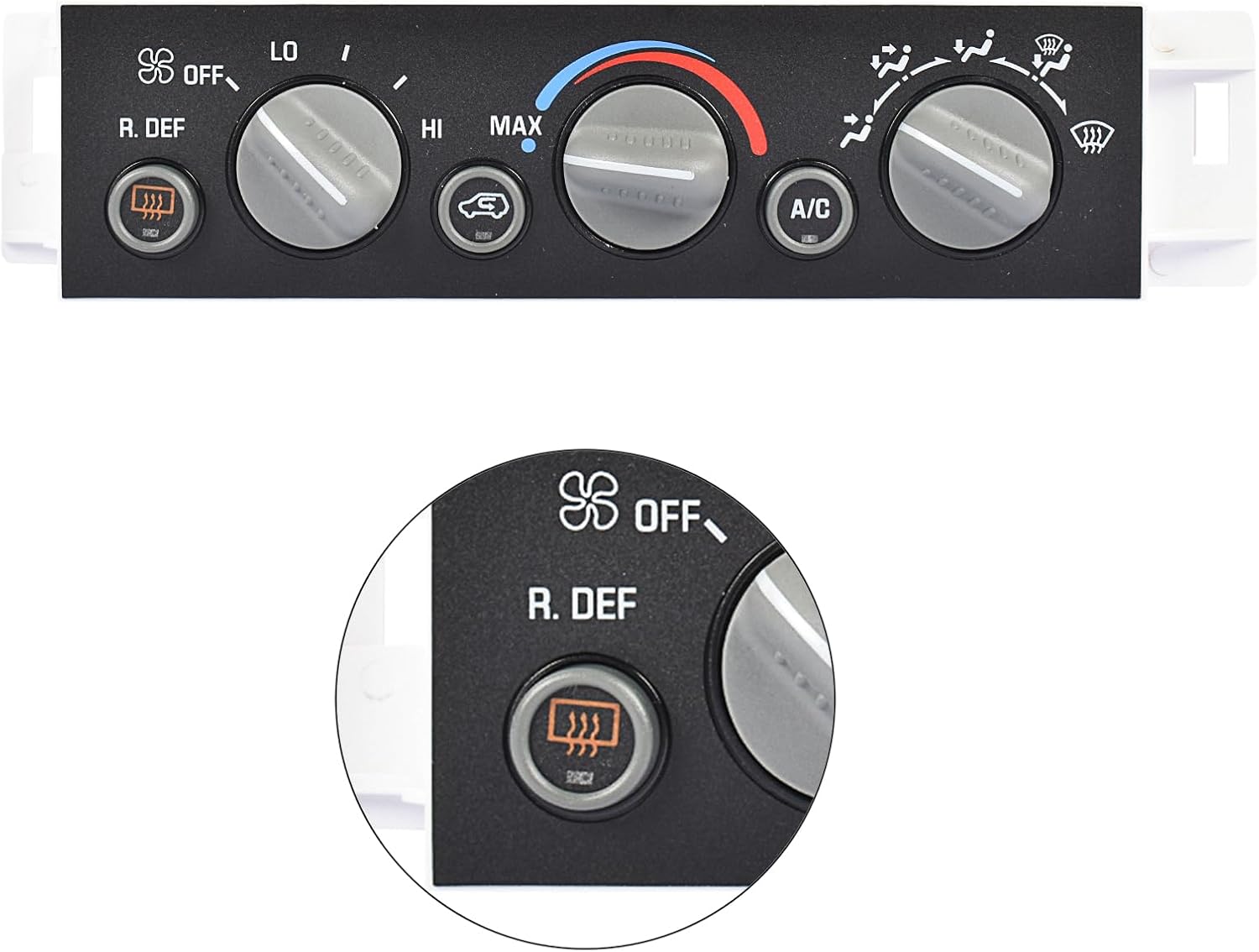 A/C Heater Climate Control Compatible with Chevy Blazer 1996 Suburban 1996-1999 C1500 C2500 C3500 K1500 K2500 K3500 Tahoe 1996-2000 09378805 1572547