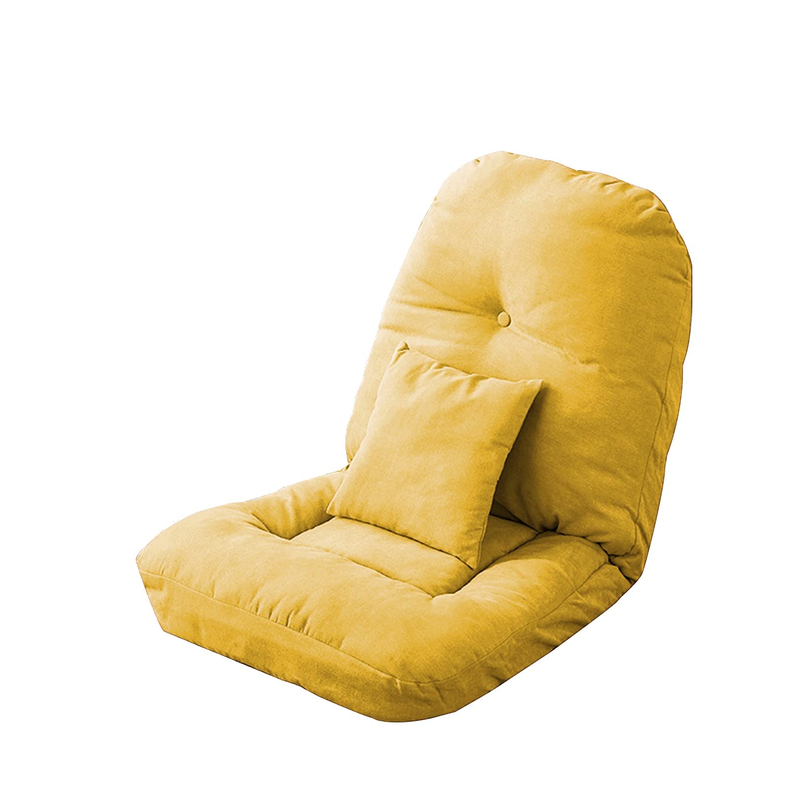 Silla de Suelo Plegable con cojín, sofá con Respaldo Ajustable para meditación en casa o en la Oficina, Funda extraíble, 8 Colores (Color: marrón, tamaño: 58 x 58 x 65 cm)