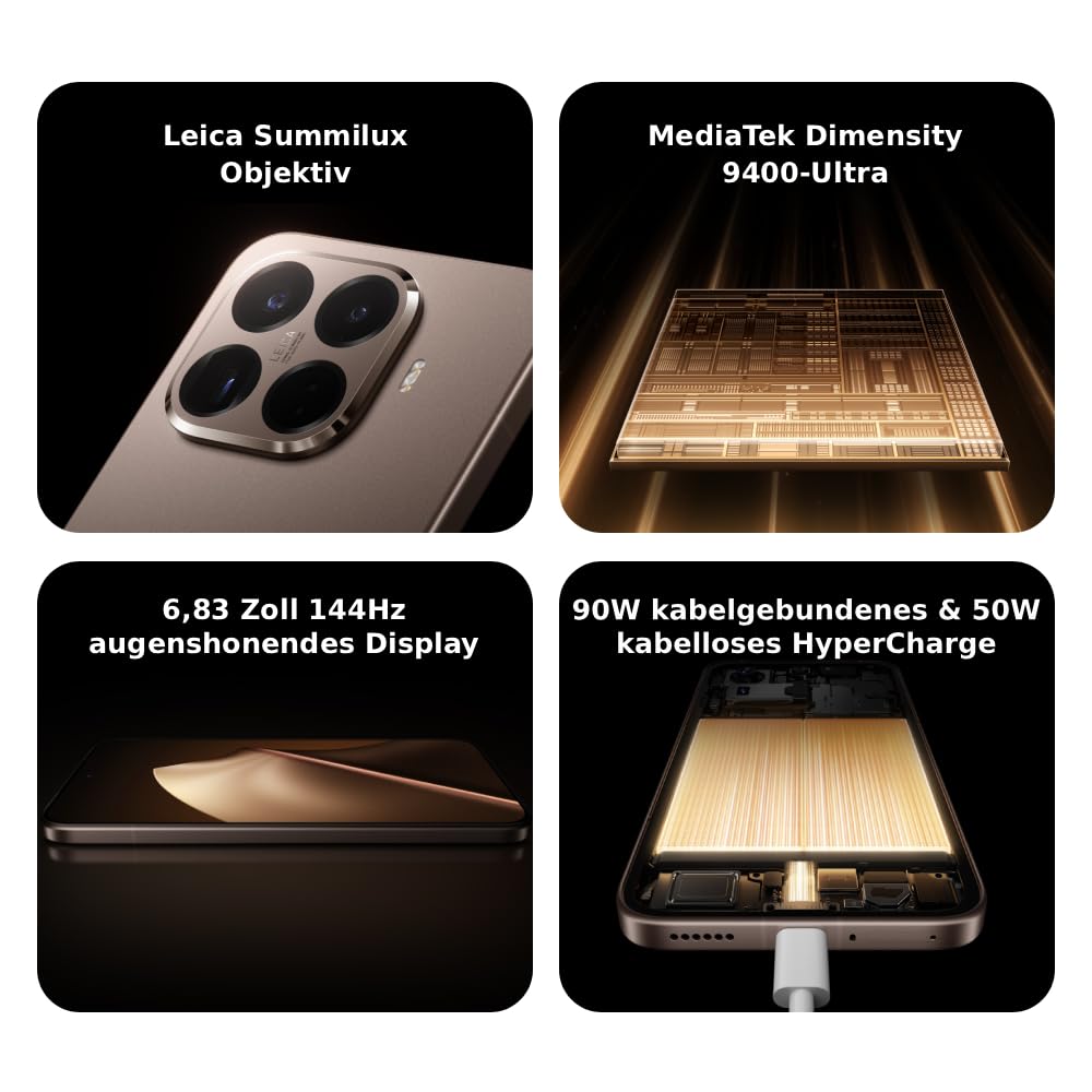 XIAOMI 15T Pro, Smartphone 12+512GB, 6,83" 144Hz augenschonendes Display, MediaTek Dimensity... Ansicht 3