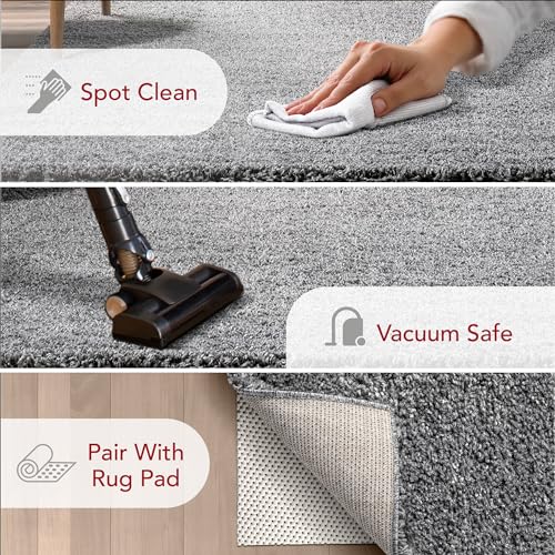 nuLOOM Tapete Contemporáneo Shag 4x4 Pies Gris miniatura 3