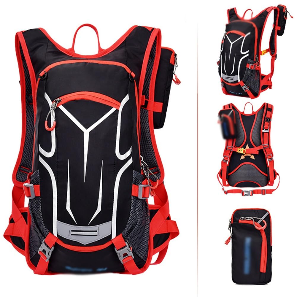 Running Essentials - Chaleco de hidratación para mujeres que corren con bolsa de agua de 1,5 litros, red para casco extraíble y bolsillo para teléfono móvil