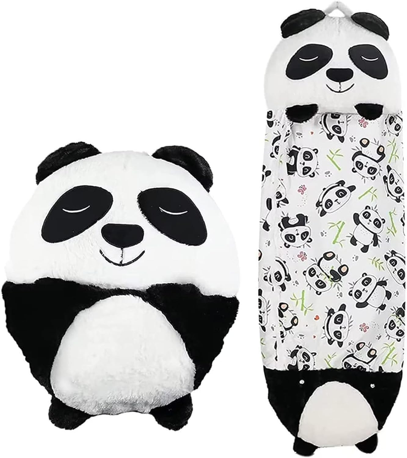 Kids Sleeping Bag with Pillow, Foldable Storage, 2 In 1 Cartoon Animal Sleeping Bag, Warm Sleeping Bag, Boys And Girls Warm Soft And Comfortable Fun Kids Outdoor Indoor Camping