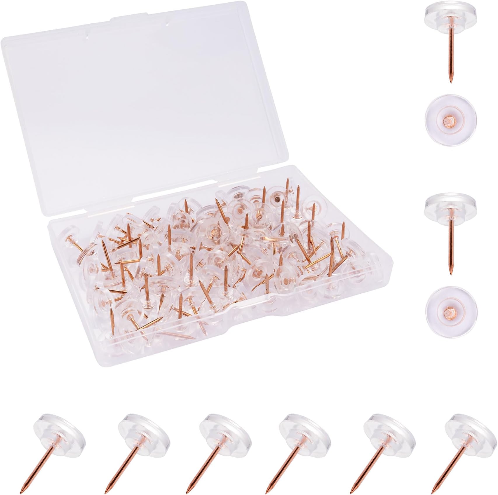 Thumb Tacks for Cork Board 300Count, 10 Assorted Colors