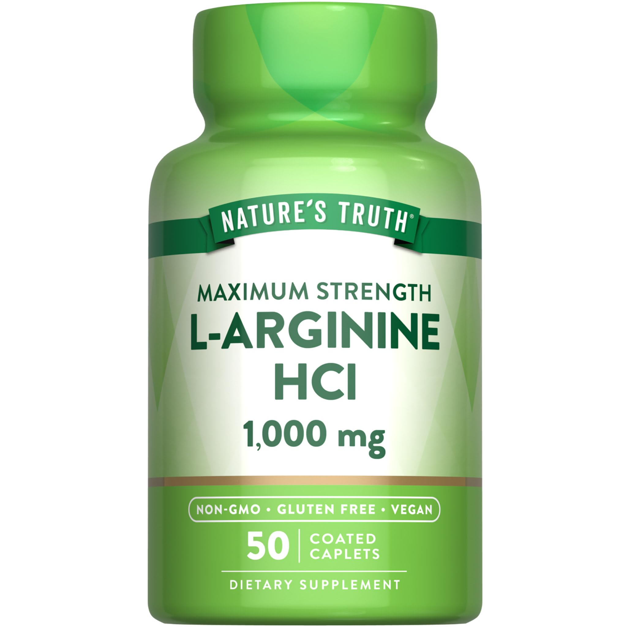 Nature's Truth L-Arginine HCL 1000mg | 50 Caplets