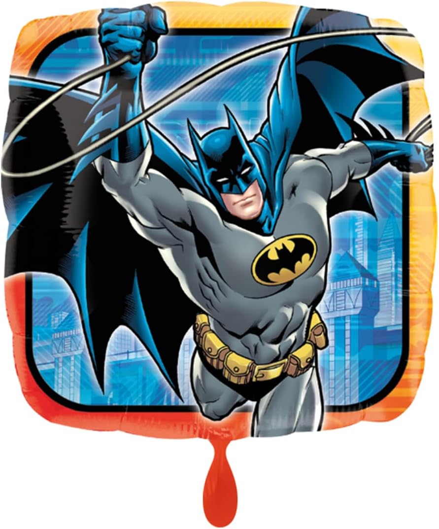 Anagram Amscan Standard Batman Comics Foil Balloon S60 Packaged, 43 cm, Multi-Colour