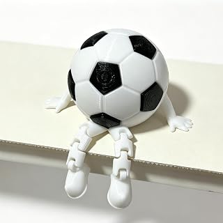 3D Printed Soccer Football Sports Desk Desktop Decor Action Figures Figurines Collectible, Unique Gifts for Fans Office Home Buddy