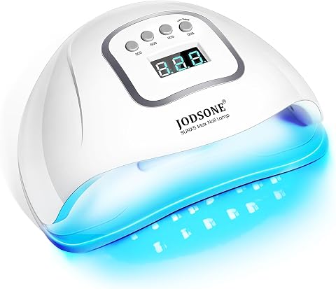 JODSONE U V LED Nail Lamp, Nail Dryer for Gel Polish, Nail Lamp Led Nail Light for Gel Nails with Automatic Sensor & 4 Timers