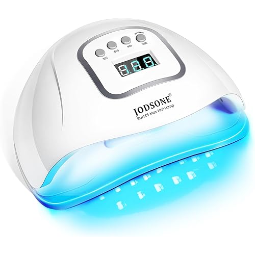 JODSONE U V LED Nail Lamp, Nail Dryer for Gel Polish, Led Light with Automatic Sensor & 4 Timers