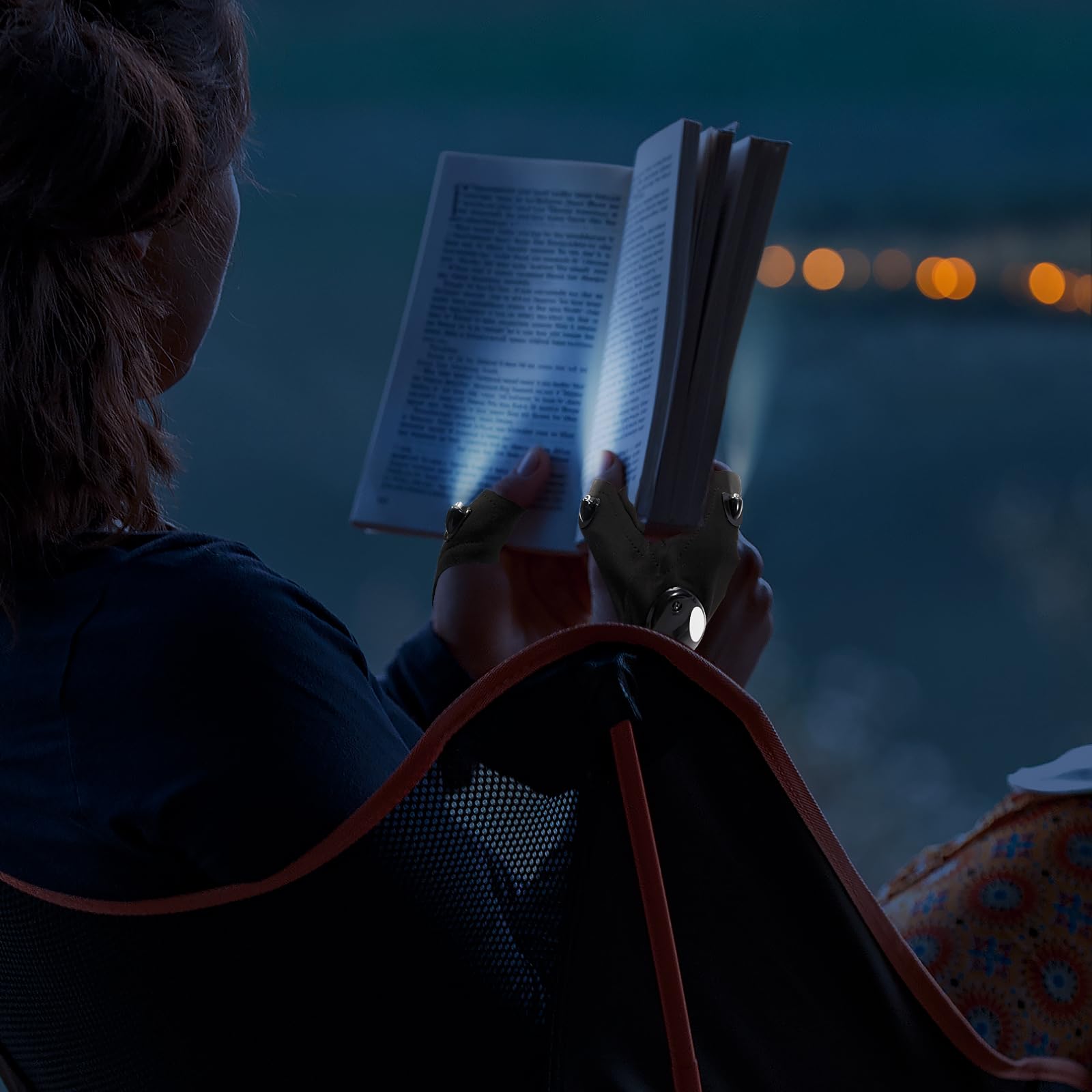 BIIB Regalo Uomo, Guanti con Luce LED, Regalo Uomo Compleanno, Regali per Lui Gadget Utili, Regalo Anniversario per Lui, Regali per Papà, Regali Natale Originali Regali Secret Santa