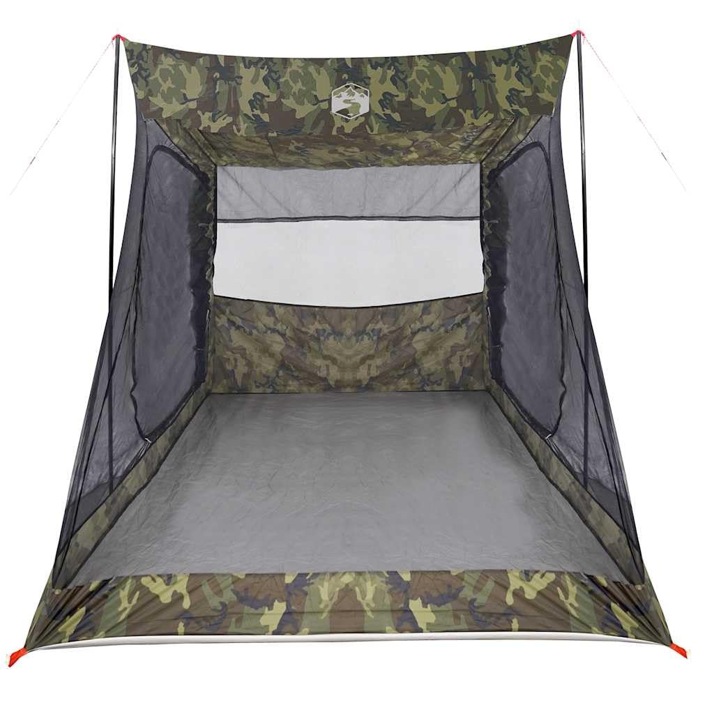 Tienda de Campaña para Coche, Material Poliéster 185T con Revestimiento PU, Impermeable y Resistente al Viento, Tienda Techo Coche, Tienda Campaña Montaje Rapido, Color Camuflaje, 356x206x205 cm