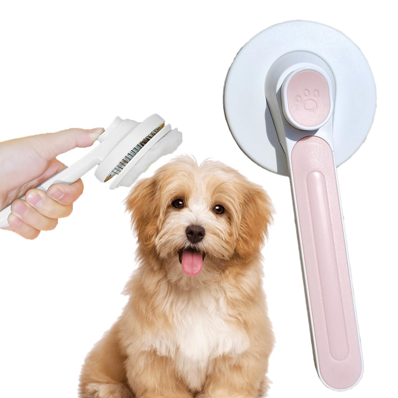 Stone Groom Self Cleaning Dog Comb & Cat Comb - Pet Hair Remover Grooming Comb with Switch & PAIN - FREE Slickers - Deshedding Dog Brush & Cat Brush To Gently Massage-Slicker brush for pets. (B0D8BXJ2JT) Amazon Price History, Amazon Price Tracker