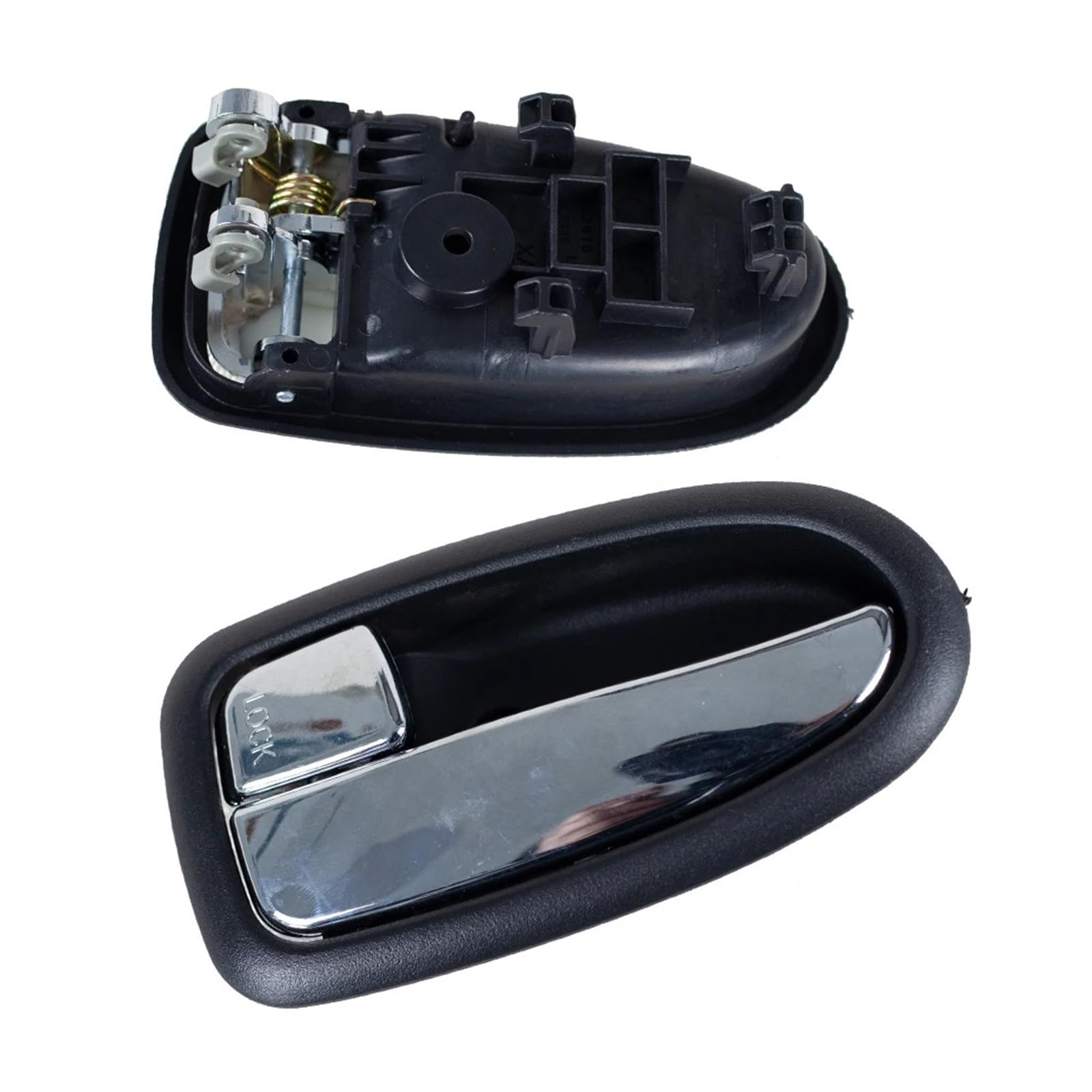 Wjwftcmk 1 Pcs Chrome Left Car Inner Door Handle Left Right 82610-17000 82620-17000 For Hyundai For Matrix For Lavita 2001-2010 Left Handle(1 Pcs Chrome Left)