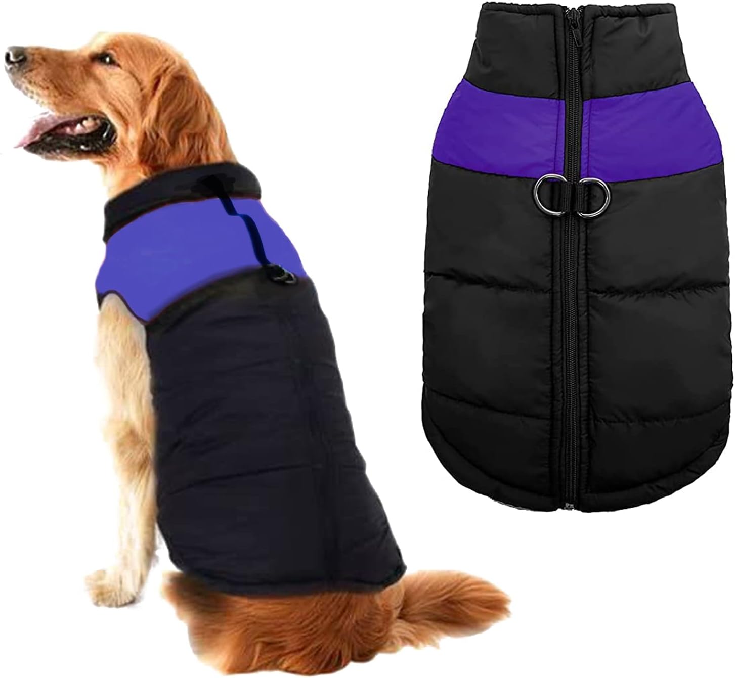 Pet Dog Cat Coat with Leash, Cold Weather Dog Warm Vest Jacket Coat,Pet Winter Clothes for Small Medium Large Dogs Puppy Teddy Chihuahua…